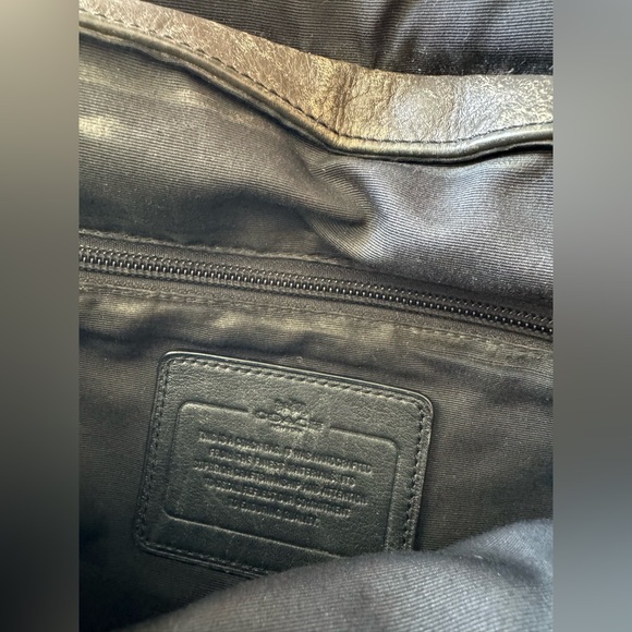 COACH HERITAGE SPORT LEATHER BACKPACK Brown/Gray/Black Distressed - Picture 14 of 14